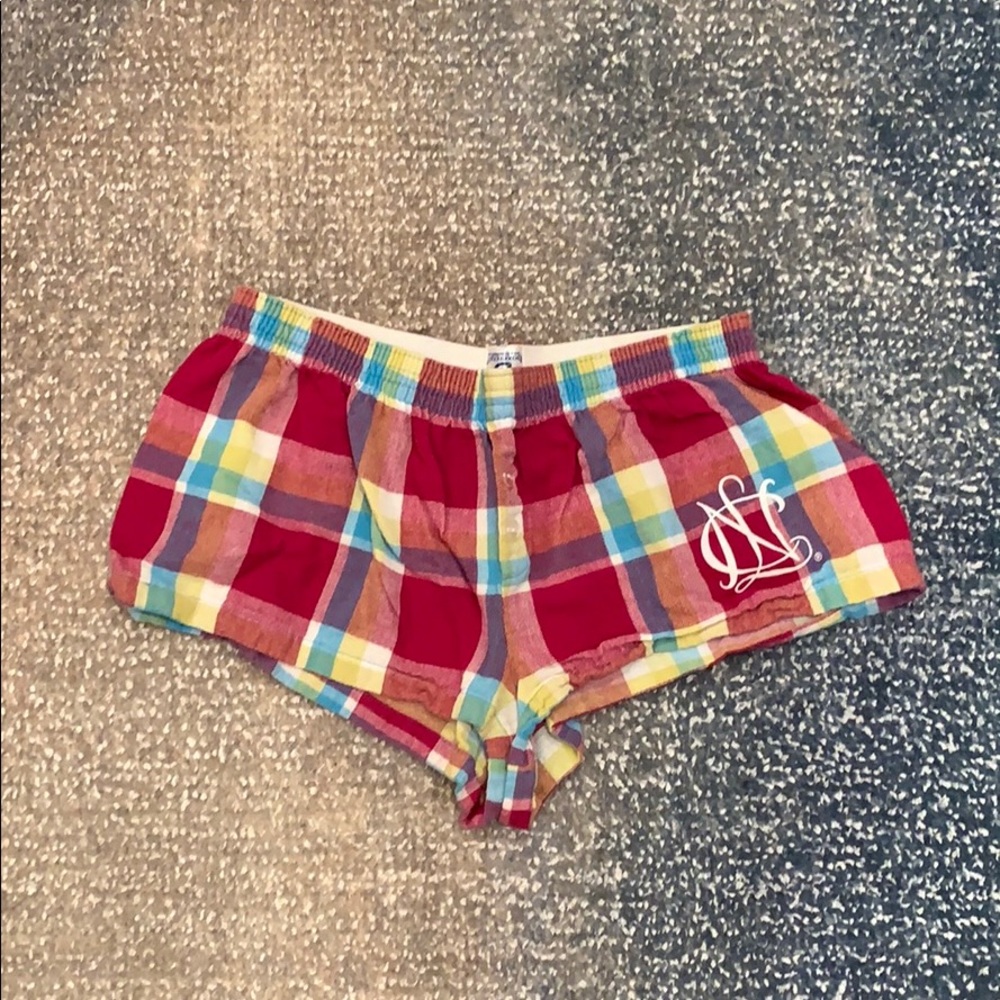 Plaid booty pajama shorts
